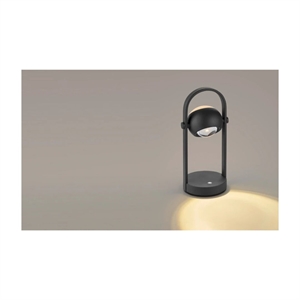 MUSTERRING - CANNON RECHARGE BORDLAMPE - SORT - JUSTERBAR LED LYS - STÆRK PRIS